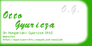 otto gyuricza business card