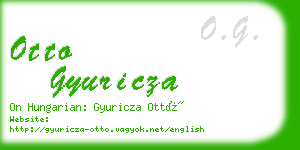 otto gyuricza business card